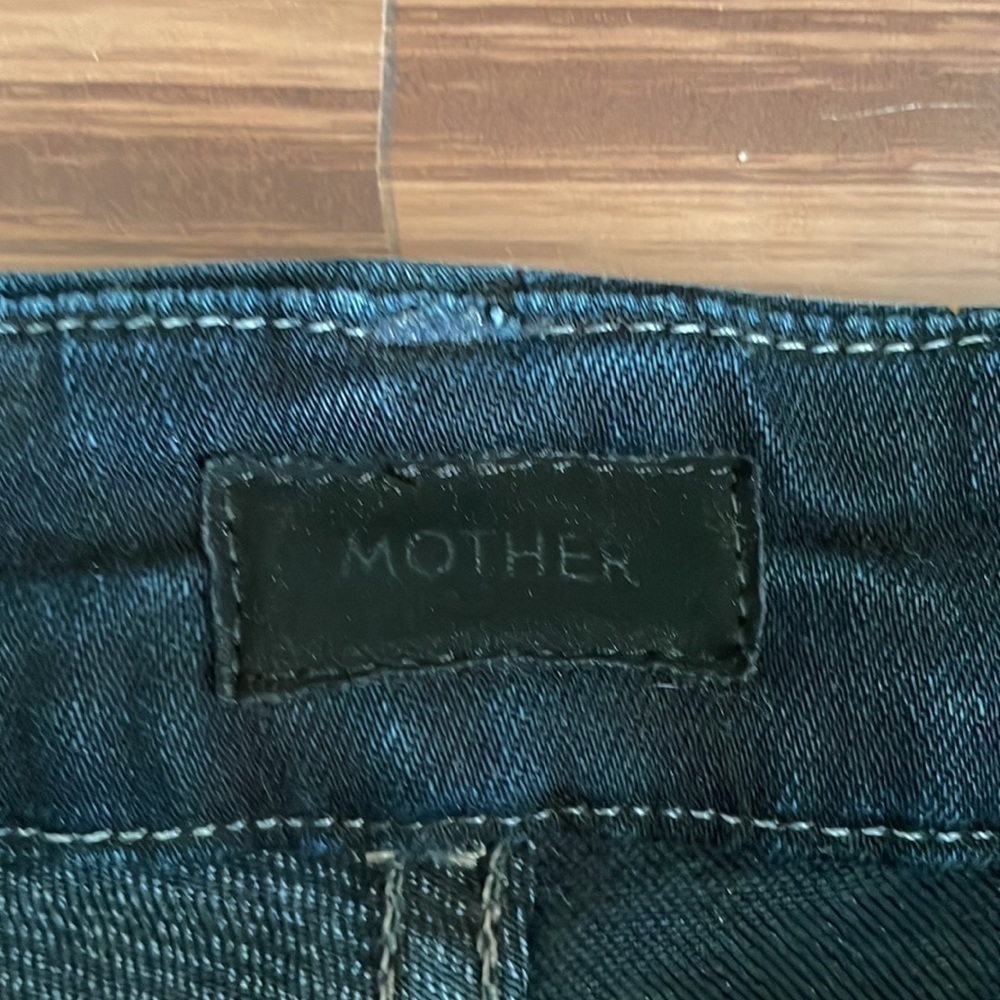 Mother High Rise Ankle Fray Blue Jeans Size 25 - Picture 4 of 10